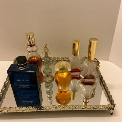 Perfume Lot with Mirror Tray