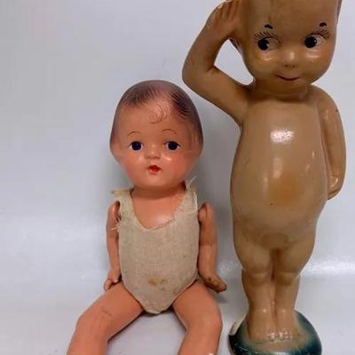 “Kewpie” Doll & Composite Doll