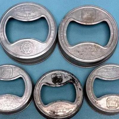 Vintage Presto Jar Screw Lids 