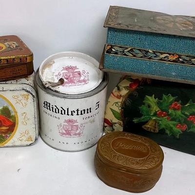 Vintage Array of Tins 