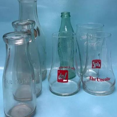 Coca-Cola Glassware and Milk Jug Collection