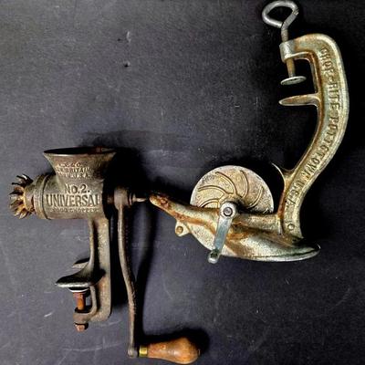 "Universal" Food Chopper and "Chip-Rite" Cherry Stoner