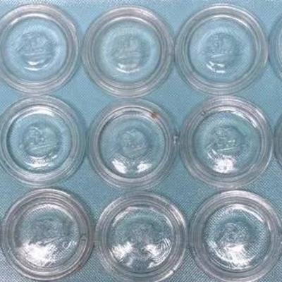 Vintage "Ball" Glass Canning Lids 