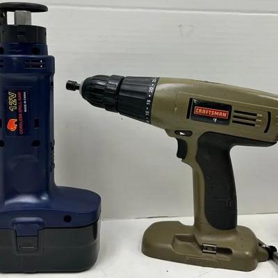 "Craftsman" Cordless Drill and 12V Cordless Drill Saw