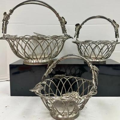 “Godinger” Vintage Metal Wire Baskets