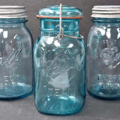 "Ball" Blue Mason Jars Collection 