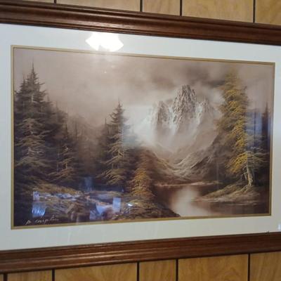 Framed Landscape Print by B. Chipton