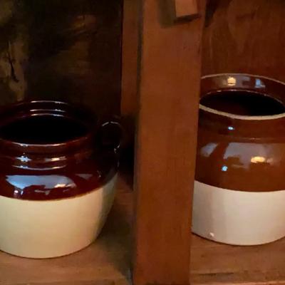 Brown & Cream Stoneware Collection Featuring Roseville