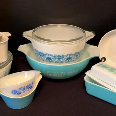Corning Ware, Fire-King & Anchor Hocking Blue & White Bakeware Collection