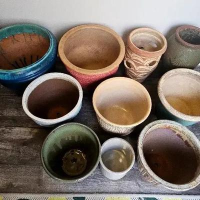 Collection of Ceramic & Terracotta Planting Pots