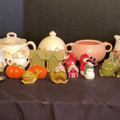 Vintage Salt & Pepper Shaker Collection Featuring Noritake and Homer Laughlin