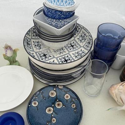 plates, cups
