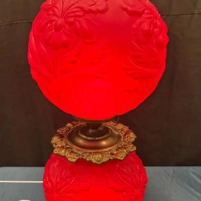 Antique “Gone With The Wind” Parlor Lamp W/ Working Lights