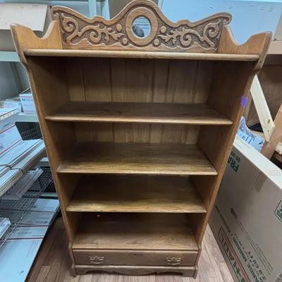 Vintage Decorative Bookshelf W/ Bottom Drawer