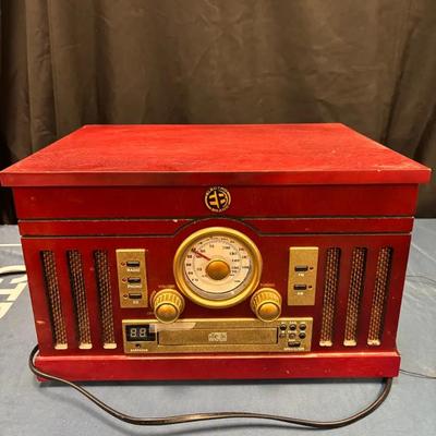Vintage Electro Brand 4-in-1 Record/Cassette/Radio/CD Player