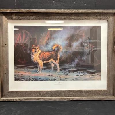 ‘Always Faithful’ Print By Brian Morger In Rustic Wooden Frame 13/350 26”x34”