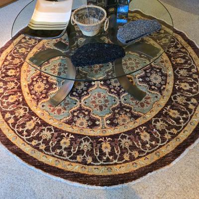 Glass top coffee table