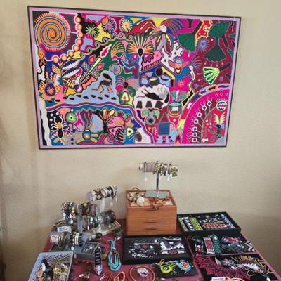 Huichol yarn art