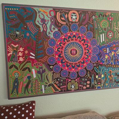 Huichol yarn art
