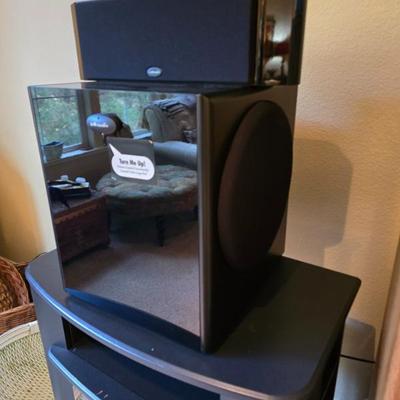 Polk home theater system, 6 speakers