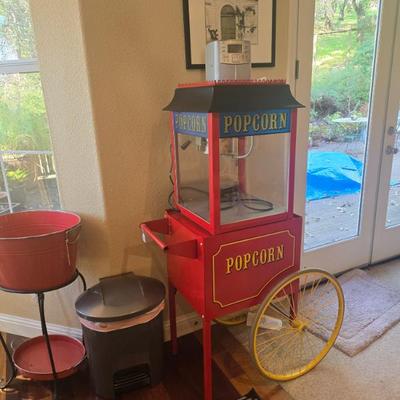 Electric popcorn cart