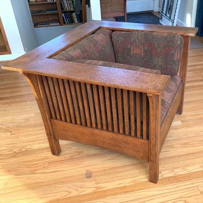 Sale Photo Thumbnail #16: Stickley Prairie armchair
