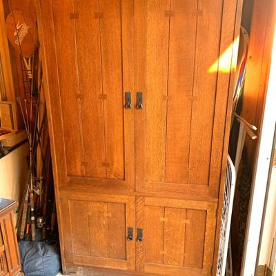Sale Photo Thumbnail #15: Stickley entertainment cupboard. This can be easily be  remodeled into a bookcase.