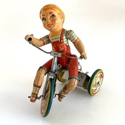 Sale Photo Thumbnail #25: Kiddy Cyclist wind-up toy, working condition