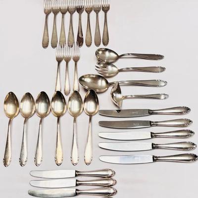 31-Pc Vintage BMF Silver-Plated Flatware Set