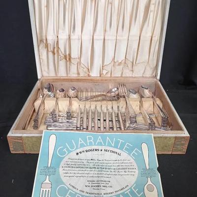 Wm. Rogers “Sectional” Silverplate Flatware Set