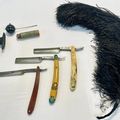Highly Collectible Antique Straight Razors & Grooming Tools
