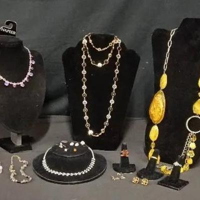 Napier Necklace & More Vintage Costume Variety
