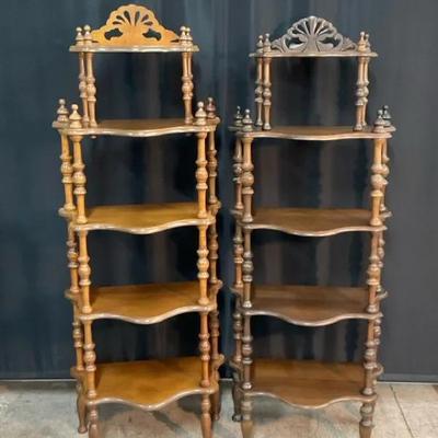 Vintage Victorian Style Bookcases 