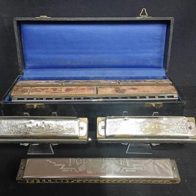 Vintage M. Hohner Harmonica Collection