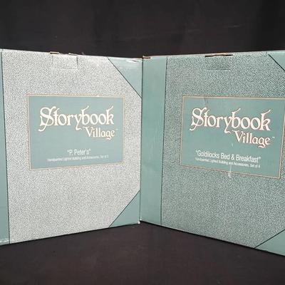 Storybook Village Lighted House Duo – “P. Peter’s Pumpkin Pies” & “Goldilocks Bed & Breakfast”