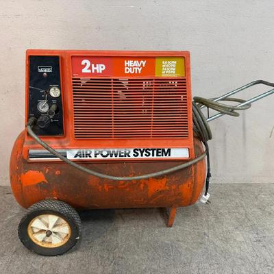 Vintage Montgomery Ward 2HP “Air Power System” Air Compressor