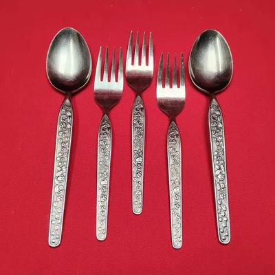 5-Pc National Stainless Silver "Sevita" Replacement Pieces 