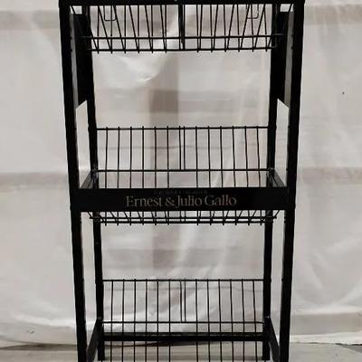 Vintage Ernest & Julio Gallo Metal Store Display Rack
