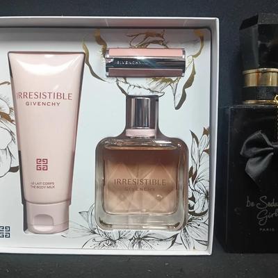Givenchy “Irresistible” 3-Piece Gift Set + “Be Seduced Girl” Paris Perfume Bottle