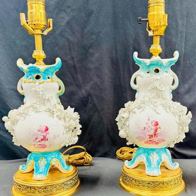 Vintage/Antique Table Lamp Pair 