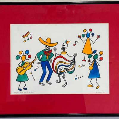 "Kokopelli on the Day of the Dead", by DK Hansen