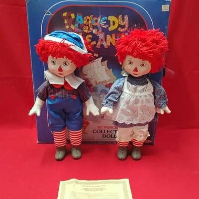 Raggedy Ann & Andy 16" Porcelain Collector Dolls – Boxed Set