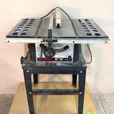 Skilsaw 10” Table Saw (Model 3400) with Stand