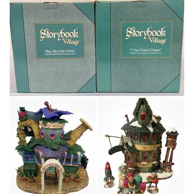 NIB Storybook Villages “Mary, Mary Quite…” & “P. Piper Pickles…” / Department 56