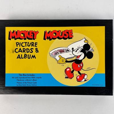 Sale Photo Thumbnail #100: Lot #100 Vintage Mickey Mouse Picture Card Album Set – 1996 Disney – 96 Repro Cards from 1930s Originals