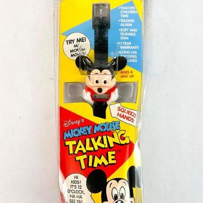 Sale Photo Thumbnail #86: Lot #86 1990s Disney Mickey Mouse Talking Time Watch – Vintage Sounds Fun Inc, Original Packaging - Untested