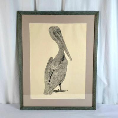 Sale Photo Thumbnail #5: Lot #5 James Parsons (1976) Pelican – Signed Limited Edition Print 87/350, Framed