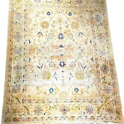 Sale Photo Thumbnail #33: Lot #33 Hand-Knotted Peshawar Oushak Rug – 12ft x 15ft Oversized Wool Area Rug, Pakistan, Antique-Wash Ziegler Design