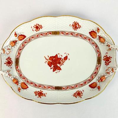 Sale Photo Thumbnail #45: Lot #45 Vintage Herend Hungary Handpainted China Platter