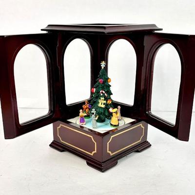 Sale Photo Thumbnail #129: Lot #129 Mr Christmas Tower Music Box Tree with Original Box - Works!